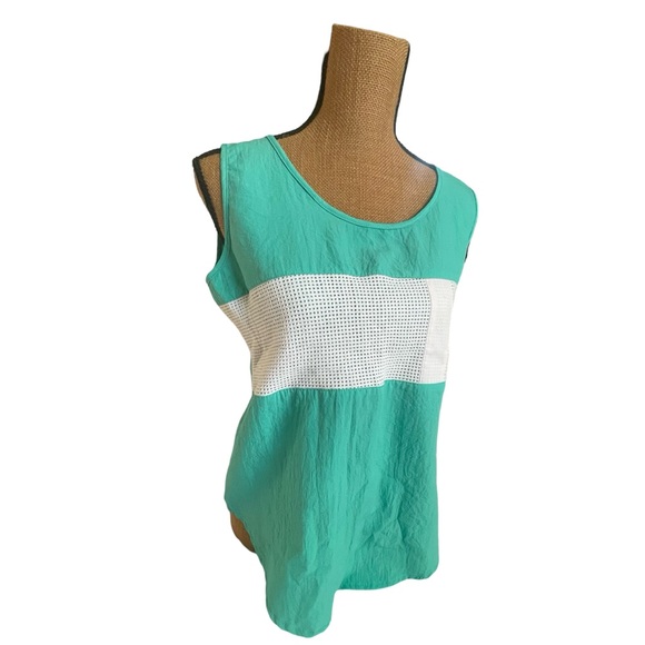 Vintage Circa 1980s/90s Bright Turquoise & White 3 piece tracksuit - Picture 6 of 15